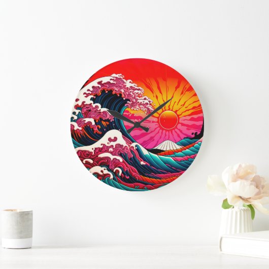 The Great SynthWave of Kanagawa Retro 80's Grote Klok (Huis)
