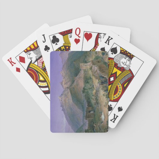 The Great Wall of China, 1886 (m/c) Pokerkaarten (Achterkant)