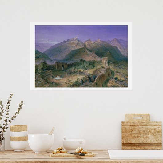 The Great Wall of China, 1886 (m/c) Poster (Keuken)