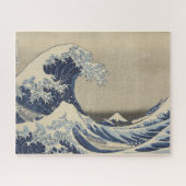 The Great Wave, 1830/33, door Hokusai Jigzaag Puzz Legpuzzel (Horizontaal)