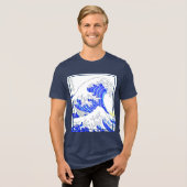 The Great Wave - 19e-eeuwse kunst Tri-Blend Shirt (Voorkant volledig)