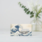 The Great Wave  Business Card Visitekaartje (Staand voorkant)