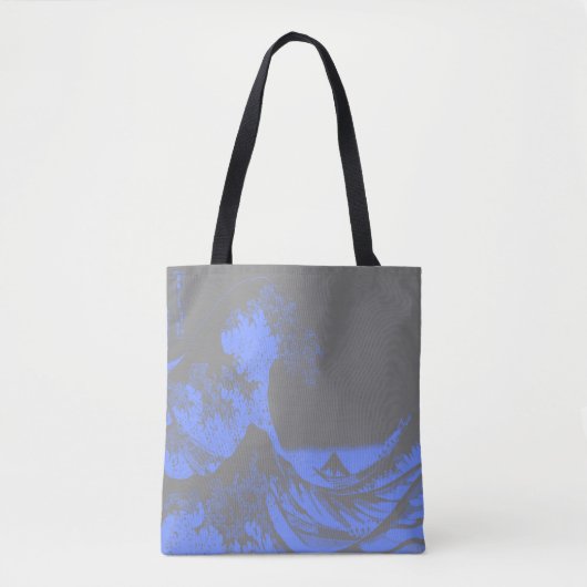 The Great Wave Canvas tas Blauw & Grijs (Voorkant)
