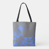 The Great Wave Canvas tas Blauw & Grijs (Achterkant)