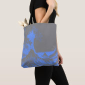 The Great Wave Canvas tas Blauw & Grijs (Dichtbij)