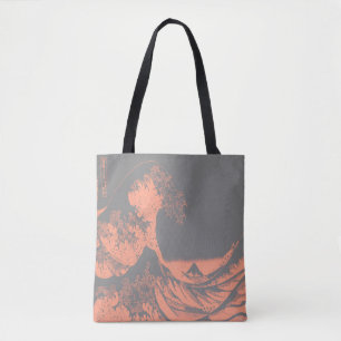 The Great Wave Canvas tas Blauw & Grijs