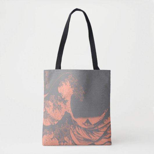 The Great Wave Canvas tas Blauw & Grijs (Voorkant)