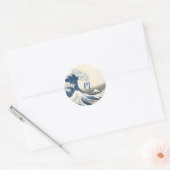 The Great Wave - Japanese art Ronde Sticker (Envelop)