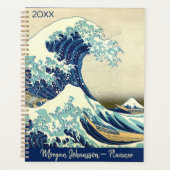 The Great Wave – Katsushika Hokusai – Custom Text  Planner (Voorkant)