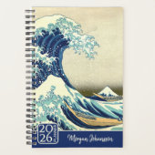 The Great Wave – Katsushika Hokusai – Custom Text Planner (Voorkant)