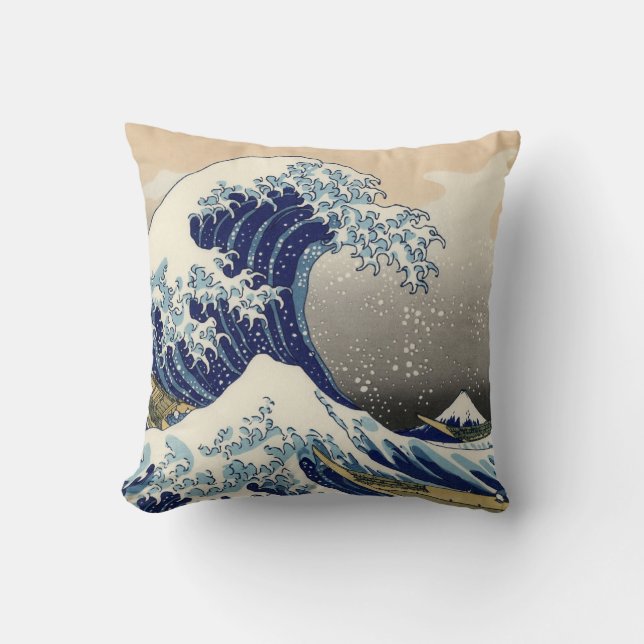 "The Great Wave" kopie van het origineel van Hokus Kussen (Voorkant)