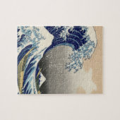 "The Great Wave" kopie van het origineel van Hokus Legpuzzel (Horizontaal)