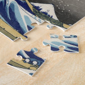 "The Great Wave" kopie van het origineel van Hokus Legpuzzel (Zijkant)