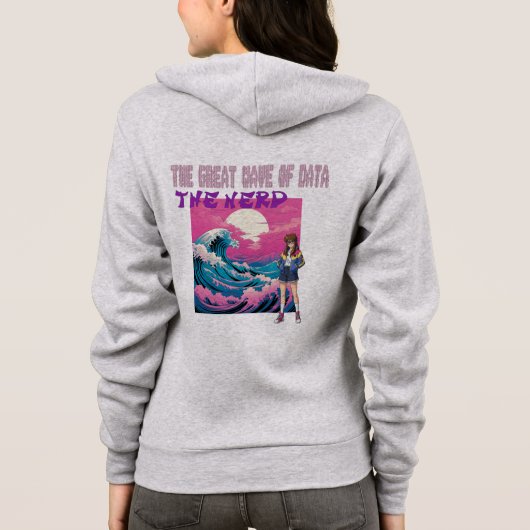 The Great Wave Of Data Hoodie (Achterkant)