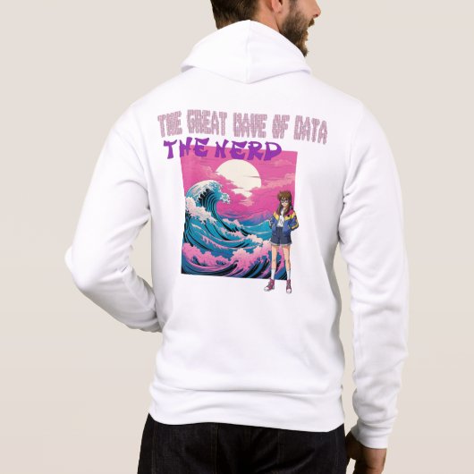 The Great Wave Of Data Hoodie (Achterkant)