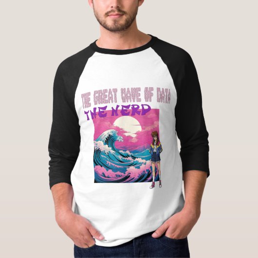 The Great Wave Of Data T-shirt (Voorkant)