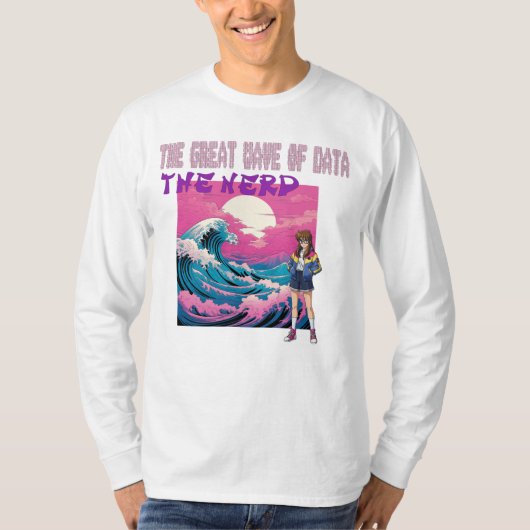 The Great Wave Of Data T-shirt (Voorkant)