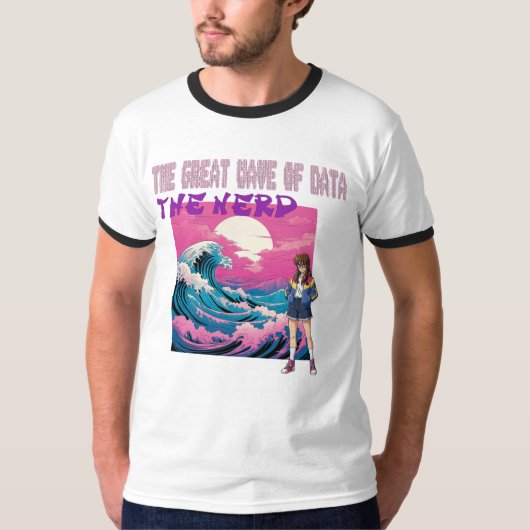 The Great Wave Of Data T-shirt (Voorkant)