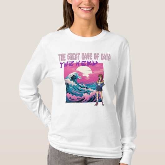 The Great Wave Of Data T-shirt (Voorkant)