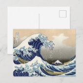 The Great Wave of Kanagawa - Katsushika Hokusai Briefkaart (Voorkant / Achterkant)