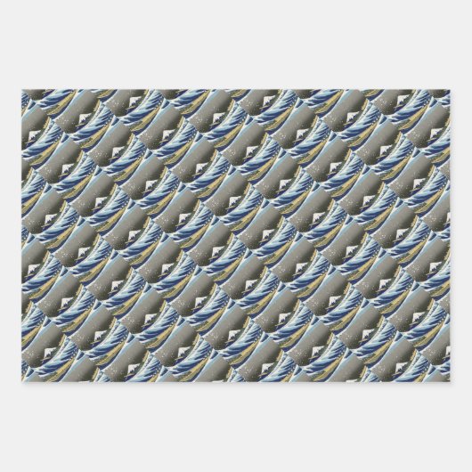 The Great Wave of Kanagawa - Katsushika Hokusai Inpakpapier Vel (Voorkant 2)