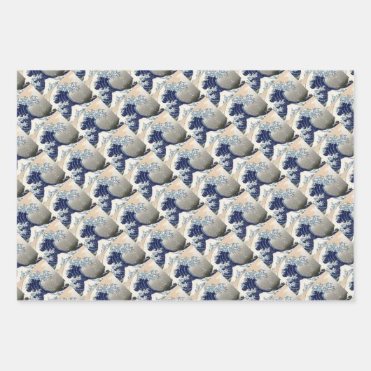 The Great Wave of Kanagawa - Katsushika Hokusai Inpakpapier Vel (Voorkant)