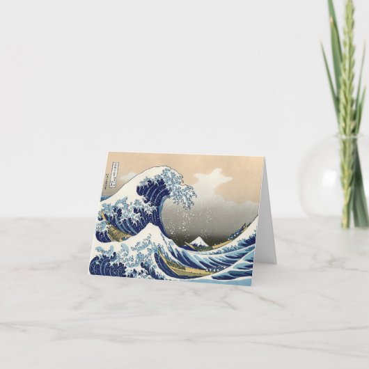 The Great Wave of Kanagawa - Katsushika Hokusai Kaart (Voorkant)