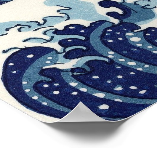 The Great Wave of Kanagawa - Katsushika Hokusai Poster (Hoek)