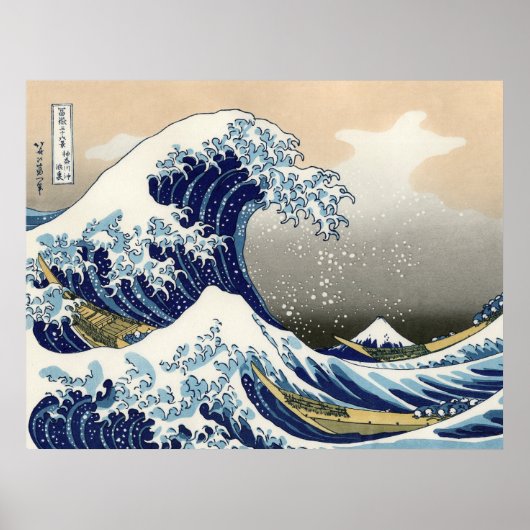 The Great Wave of Kanagawa - Katsushika Hokusai Poster (Voorkant)