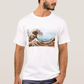 The Great Wave of Ramen - Funny Hokusai Ukiyo-e Pa T-shirt