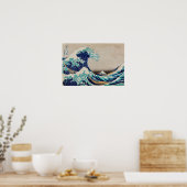 The Great Wave Off Kanagawa Japans Woodblock Poster (Keuken)
