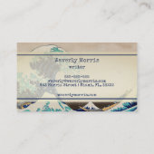 The Great Wave Off Kanagawa Japans Woodblock Visitekaartje (Achterkant)