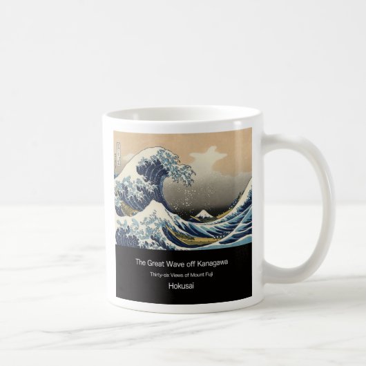 The Great Wave off Kanagawa Koffiemok (Rechts)