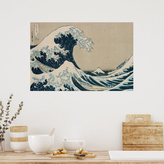 The Great Wave off Kanagawa Poster (Keuken)
