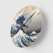 The Great Wave off Kanagawa Ronde Klok (Hoek)