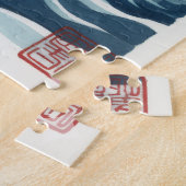 The Great Wave off Kanagawa with Cute Kittens Legpuzzel (Zijkant)