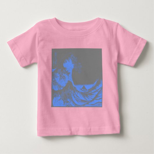 The Great Wave Seafoam Blauw & Grijs (Voorkant)