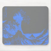 The Great Wave Seafoam Blauw & Grijs Muismat (Voorkant)