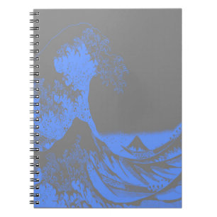 The Great Wave Seafoam Blauw & Grijs Notitieboek
