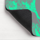 The Great Wave Seafoam Groen & Grijs Muismat (Hoek)