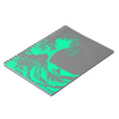 The Great Wave Seafoam Groen & Grijs Notitieboek (Linkerzijde)