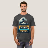 The Great Wave Song of Kanagawa Cassette by Tobe F T-shirt (Voorkant volledig)