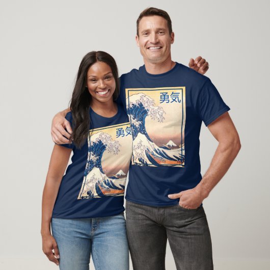The Great Wave - T-shirt met Japanse moed (Unisex)