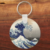 The Great Wave, van Hokusai, Fine Art Sleutelhanger (Voorkant)