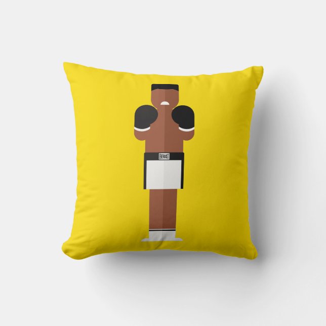 The Greatest – Boxing Legend Throw Pillow Kussen (Voorkant)