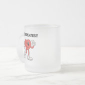 The Greatest Coffee Mug- Frosted Glass Matglas Koffiemok (Voorkant links)