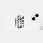 The greatest danger to our future... Jane Goodall iPhone Hoesje (Achterkant horizontaal)