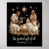 The Greatest For All Christmas Nativity Jesus Chri Poster (Voorkant)