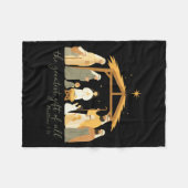 The Greatest Gift For All Christmas Nativity Jesus Fleece Deken (Voorkant (Horizontaal))