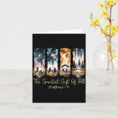 The Greatest Gift For All Christmas Nativity Jesus Kaart (Gele Bloem)